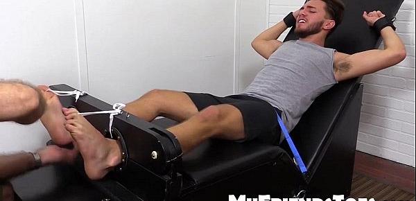  Silas gets strapped and both feet lubricated and brushed